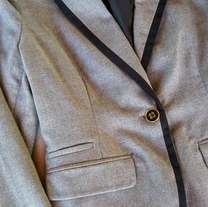 Grey Suit coat with small color accents NWT